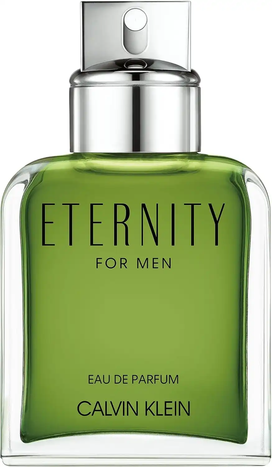 Frasco verde-esmeralda do Calvin Klein Eternity for Men Eau de Parfum