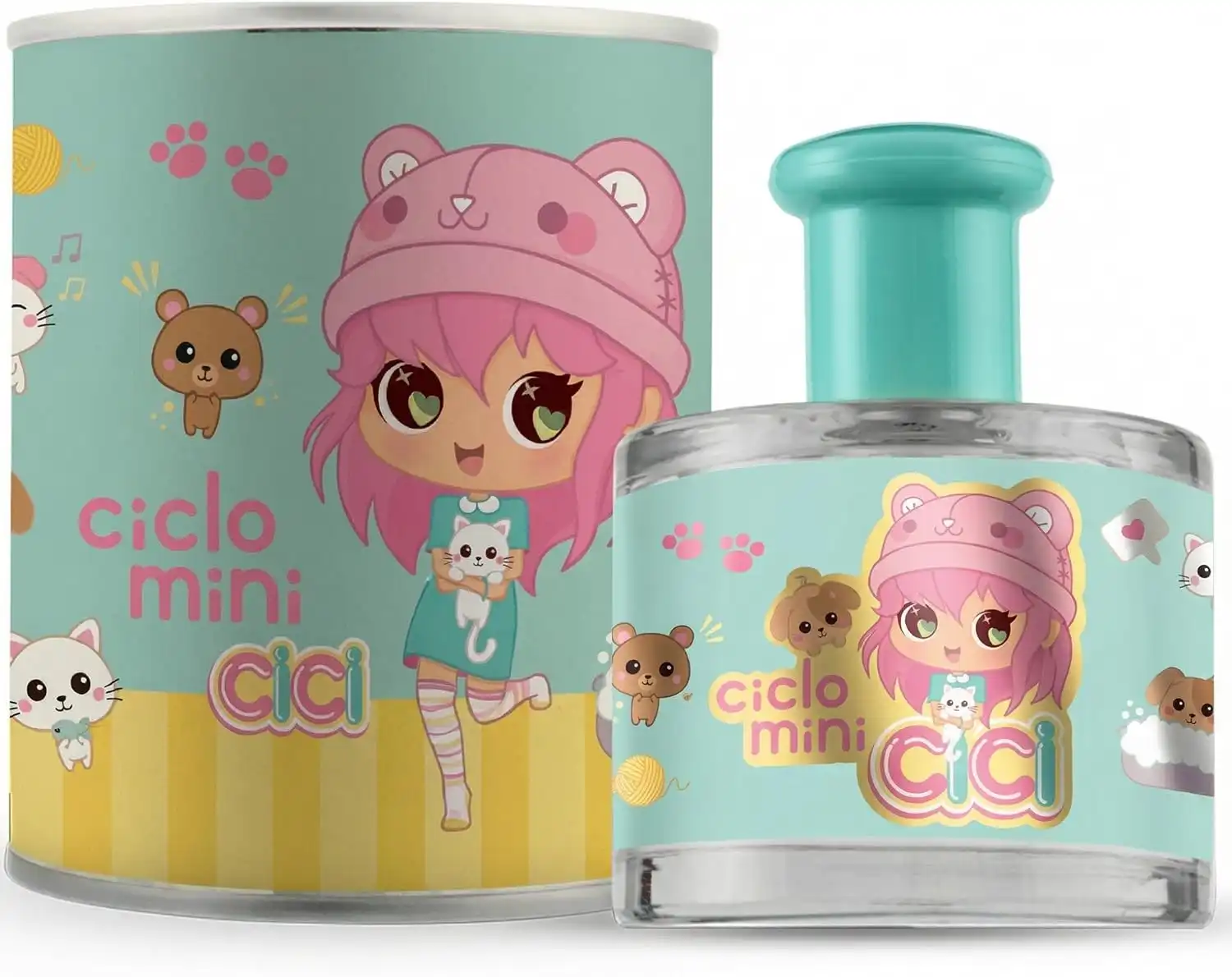 Frasco do Perfume Infantil Cici Zoe Ciclo Deo Colônia 100ml