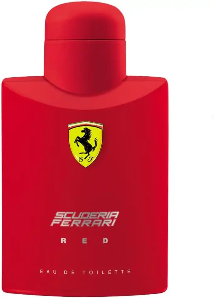 Frasco vermelho do Ferrari Scuderia Red Eau de Toilette 125 ml