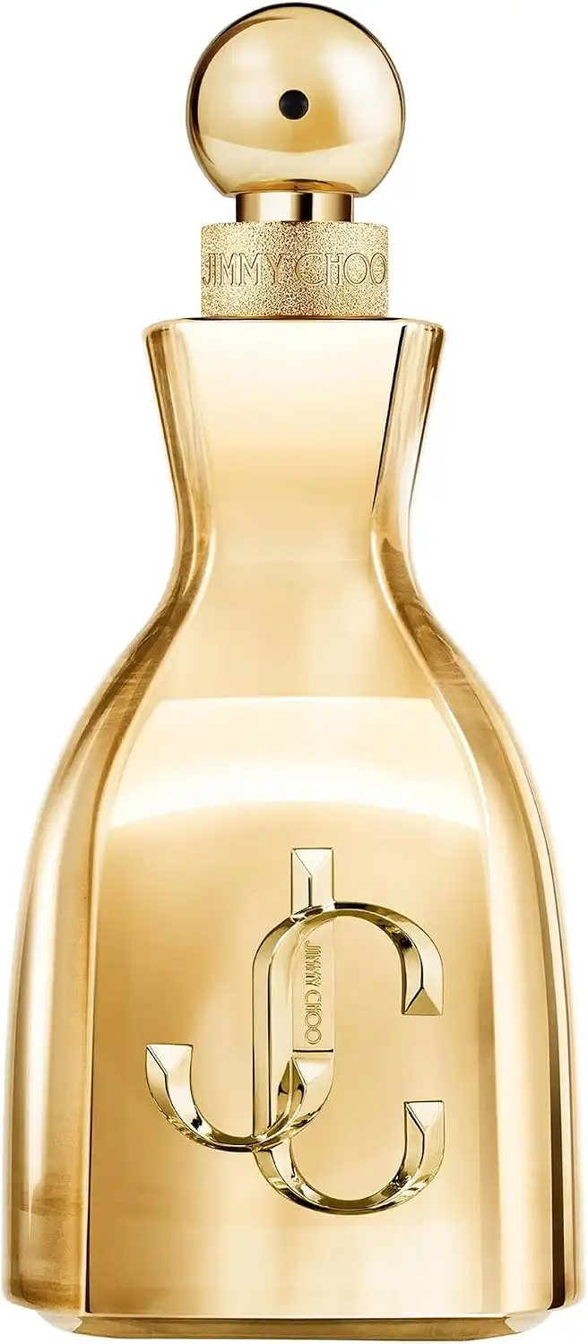 Frasco rosa do perfume Jimmy Choo I Want Choo Le Parfum feminino