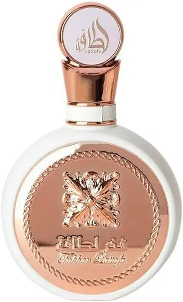 Frasco preto Lattafa Fakhar Eau de Parfum masculino