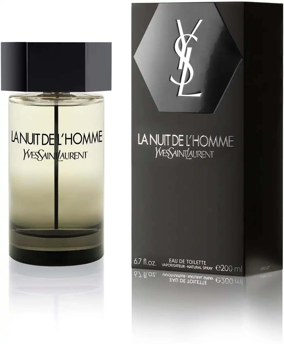 Frasco preto do Yves Saint Laurent La Nuit de L'Homme