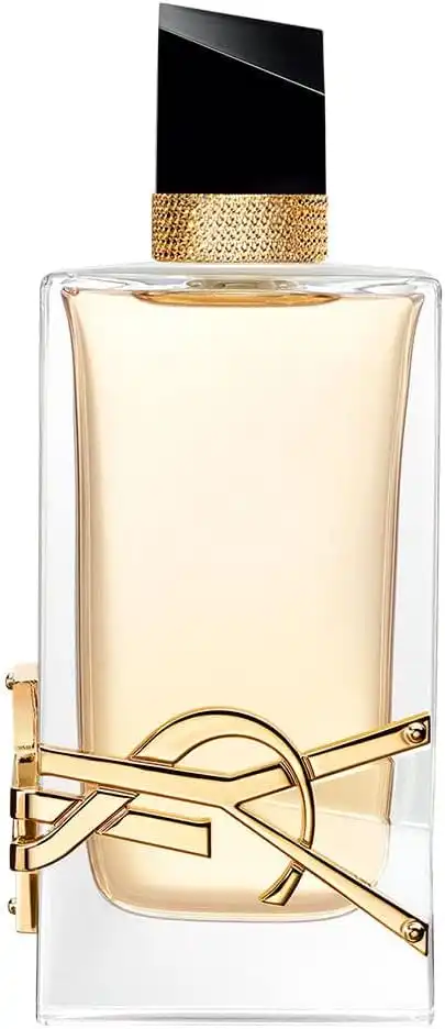 Frasco do Yves Saint Laurent Libre com tampa preta e logo dourado
